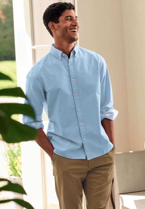 Sky Shirt Outfit Men, Formal Blue Shirts For Men, Sky Blue Shirts For Men, Mens Blue Button Down Shirt Outfit, Sky Blue Polo Shirt Outfit Men, Sky Blue Shirt Men, Formal Shirts For Men Color Combos, Sky Blue Shirt Outfit Men, Sky Blue Shirt Outfit