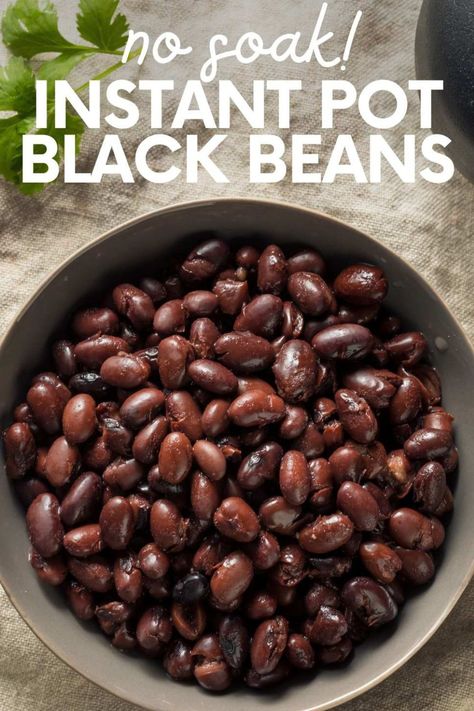 Forget the canned stuff! For the quickest, most effortless black beans, try using the Instant Pot! Here's how. Dry Black Beans, Black Bean Recipe, Instant Pot Black Beans, Vegetarian Mexican Recipes, Dried Black Beans, Vegetarian Instant Pot, Vegetarian Mexican, Black Bean Recipes, Cooking Dried Beans