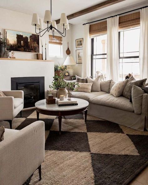 Gold accents living room