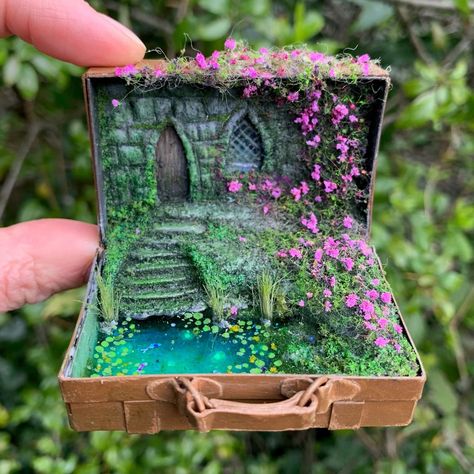 Fairy Garden Crafts, Fairy Crafts, Fairy Garden Diy, Miniature Crafts, Mini Things, Fairy House, Garden Crafts, Miniature Art, Cute Crafts