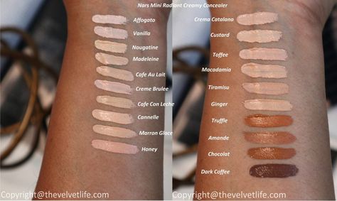 Nars Creme Brulee Concealer, Nars Creamy Concealer Swatch, Nars Radiant Creamy Concealer Swatches, Nars Concealer Swatches, Anna Jones Recipes, Nars Concealer, Nars Radiant, Radiant Creamy Concealer, Nars Lip