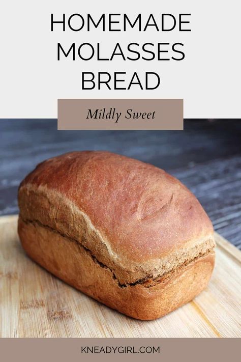 Molasses Bread Sweet, Molasses Bread Machine Recipes, Dark Bread Recipes, Sourdough Molasses Brown Bread, Brown Bread Recipes Easy, Recipes With Molasses, Molasses Buns, Molasses Bread Recipe, Amish Bread Recipes