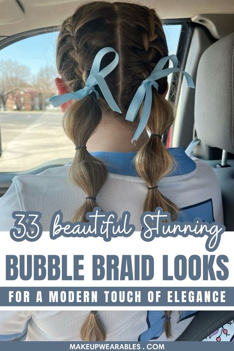 Bubble Braids: Fun and Flawless Style Ideas Bobble Braids, Bubble Braid Styles, Lace Braids, Bubble Braid, Bubble Braids, Style Bubble, Trendy Hairstyle, Low Ponytail, High Ponytails