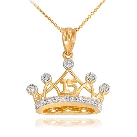 Gold Quinceanera Crown, Necklace Quinceanera, Quinceanera Crown, Crown Pendant Necklace, Crown Pendant, Sweet 15, Quince, Quinceanera, Cubic Zirconia