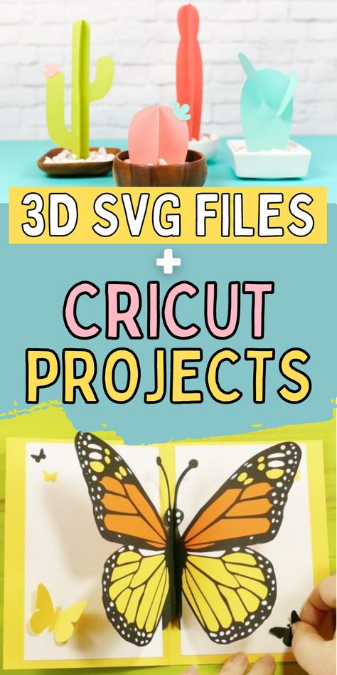 Cricket Cardstock Projects, Free 3d Svg Files For Cricut, 3d Svg Files Free, Cricut 3d Projects, 3d Cricut Projects Free, Free 3d Svg, Cricut Buisness, Fun Cricut Projects, Library Mural