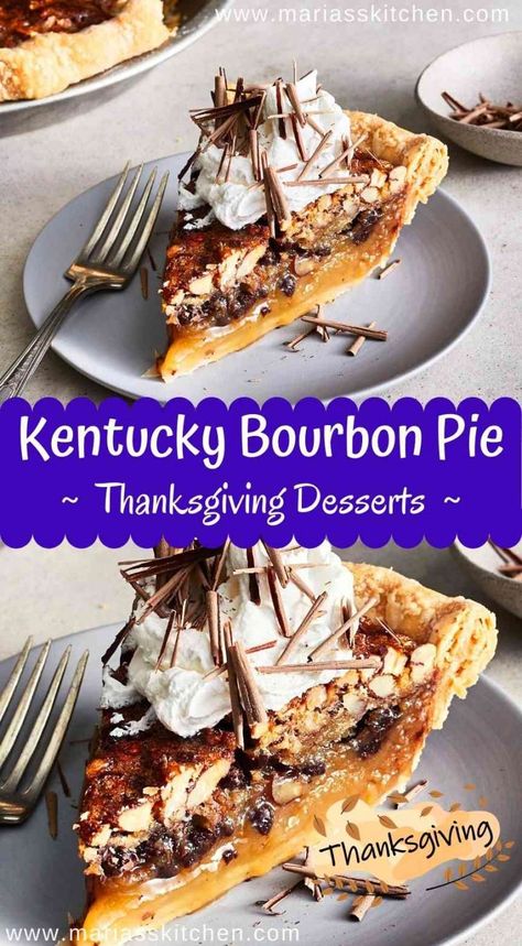 Kentucky Bourbon Pecan Pie, Boozey Deserts, Thanksgiving Desert Ideas, Kentucky Bourbon Pie, Bourbon Desserts, Thanksgiving Desert, Bourbon Dessert, Bourbon Pecan Pie Recipe, Bourbon Pie