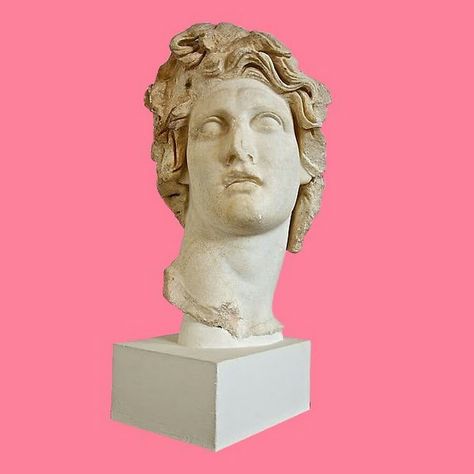 Helios Helios Statue, Vaporwave Statue, Greek Statues, Y2k Jewelry, Vintage Streetwear, Aesthetic Art, Greek Statue, Statue, Sculpture