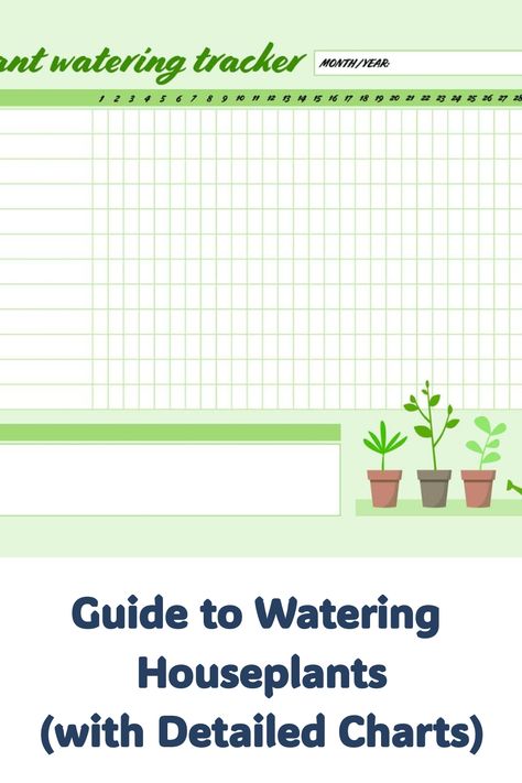 Watering houseplants can be a delicate balance, but with the right approach, you can keep them thriving. This guide offers expert advice on how to water houseplants, including comprehensive watering charts tailored to various plant types. Understand the signs of overwatering and underwatering, and learn how to adjust your watering habits accordingly. Whether you have a few potted plants or an extensive indoor garden, these tips and charts will help you provide the best care for your greenery. Plant Watering Schedule Printable Free, Schedule Printable Free, Plant Types, Watering Plants, Schedule Printable, Chinese Evergreen, Below The Surface, Spider Plants, Snake Plant