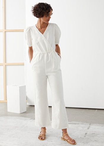 Linen Jumpsuit Outfit, White Jumpsuits, Jumpsuit White, Jumpsuit Outfit, Linen Jumpsuit, White Jumpsuit, Fashion Story, Bags Accessories, Cute Fashion