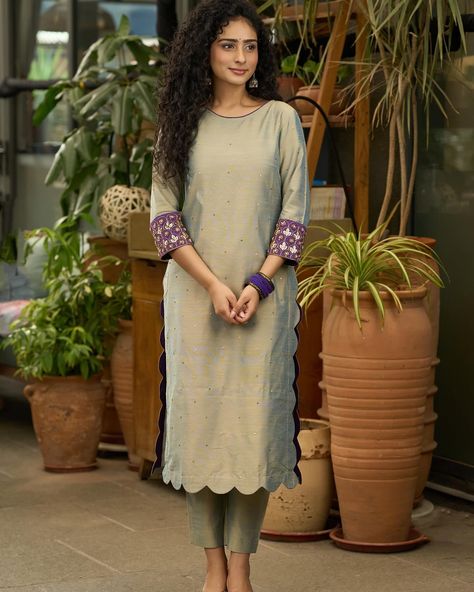 Discover the perfect blend of style and comfort with our Exclusive dull green & purple Cotton silk Co ord set with embroidery. Made with high-quality materials, this set offers a luxurious feel while the intricate embroidery adds a touch of elegance. Elevate your wardrobe and make a statement with this exclusive set. #sujatra #sujatraglobal #cottonsilk #coordset #cottoncoordsets #festivewear #stylencomfort #embroidery Purple, Embroidery, Silk Co Ord Set, Old Stuff, Co Ord Set, Co Ord, Cotton Silk, Elastic, Silk