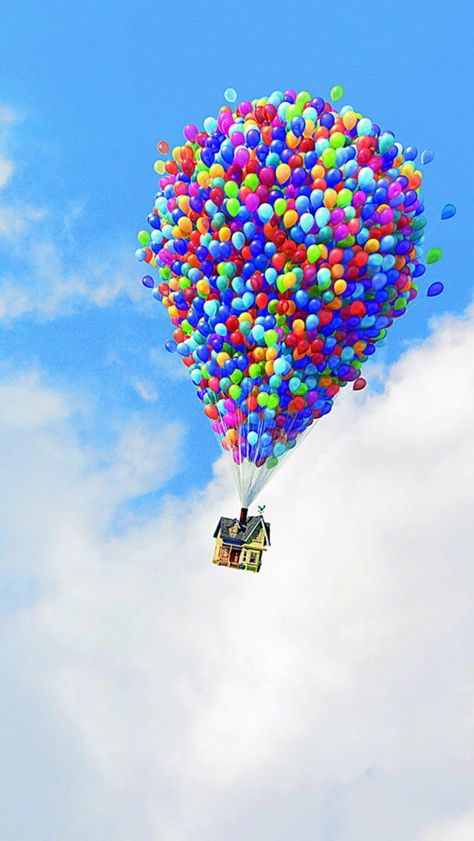 Up | iPhone background English Newspaper, Pixar Films, Images Disney, Wallpaper Disney, Disney Up, Disney Iphone, Up Balloons, Soyut Sanat Tabloları, Digital Planning