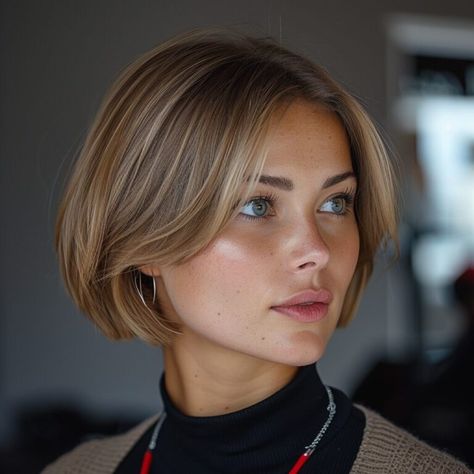 50 Amazing Short Bob Haircuts with Bangs Layered French Bob With Bangs, Sienna Miller Hair Bob, Short Bob With Long Bangs, Face Frame Short Hair, Bob With Face Framing Layers Short Hair, Short Bob With Face Framing Layers, Face Framing Bob With Bangs, Bob Long Bangs, Short Hair For Long Face