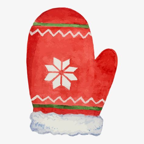 Christmas Gloves Illustration, Gloves Illustration, Christmas Gloves, Christmas Wallpaper Ipad, Red Gloves, Winter Illustration, Christmas Clipart, Illustration Character Design, Everyday Objects