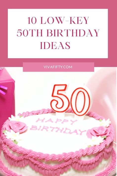 You’re turning 50 and you want to celebrate your birthday and chill. Here are 10 low-key birthday ideas for your 50th. Fiftieth Birthday Party Ideas For Women, Cheap 50th Birthday Ideas, Simple 50th Birthday Ideas, Low Key 50th Birthday Ideas, Celebrating 50th Birthday Ideas, Turning 50 Ideas, 50th Birthday Ideas For Women Turning 50 Decoration, Things To Do For 50th Birthday, Fun 50th Birthday Ideas For Women