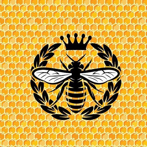 King Bee, Cybercore Aesthetic, Bee Clipart, Bee Drawing, Bee Honeycomb, Bee Tattoo, Bee Print, Tapestry Throw, Hardcover Notebook