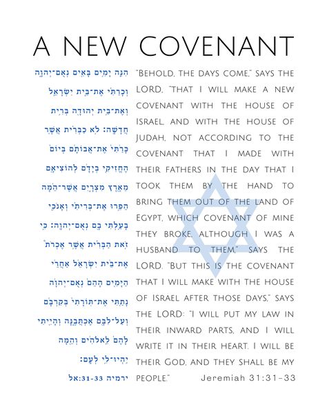 Hebrew Prayers In English, Jeremiah Prophet, Mosaic Covenant, Covenant With God, Prophet Jeremiah, Hebrew Scriptures, Hebrew Quotes, Bible Study Materials, New Covenant