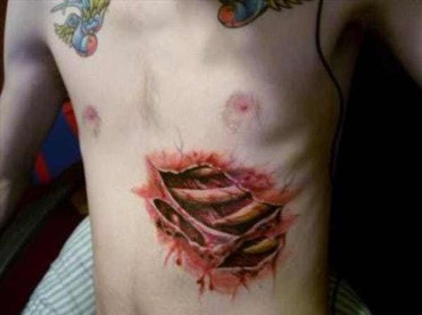 Ouch. Why? is listed (or ranked) 22 on the list Tattoos That Will Make You Super Uncomfortable Skin Tear Tattoo, Ripped Skin Tattoo, Anatomical Tattoos, Zombie Tattoo, Flesh Tattoo, Tattoos On Side Ribs, Anatomy Tattoo, Zombie Tattoos, Anatomical Heart Tattoo