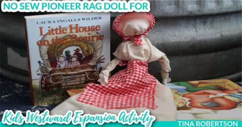 if your kids love the Little House on the Prairie series, or you’re learning about pioneers in general making a no sew pioneer rag doll is a perfect hands-on activity to learn a little about the culture back then. Your child will be creating art, doing a little math, learning history and geography, working those fine motor skills, learning basic skills, and having fun while doing it. Grab this hands-on kids activity for studying about westward expansion. Westward Expansion Projects, Westward Expansion Activities, Pioneer Day Activities, Study Vocabulary, Pioneer Crafts, Unit Study Ideas, Homeschool Unit Studies, Learning History, Doll For Kids