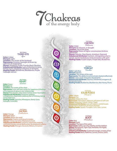 Seven Chakras Poster 47 | Etsy Chakra Ring, Chakra Chart, Gem Beads, Aromatherapy Recipes, Chakra Affirmations, Seven Chakras, Spiritual Symbols, Cursive Letters, Purple Grapes