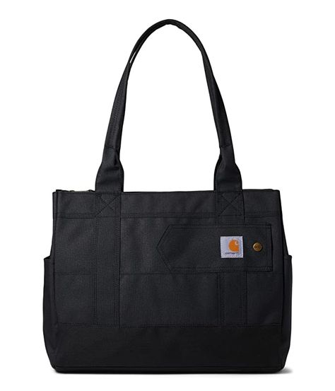 Carhartt Horizontal Zip Tote Cute Shoulder Bags For School, Bags For High School, Totes For Men, Tote Bags With Zipper, Tote Bags With Pockets, Cute Tote Bags For School, Tote Bag With Compartments, Canvas Totes, Grey Tote Bag