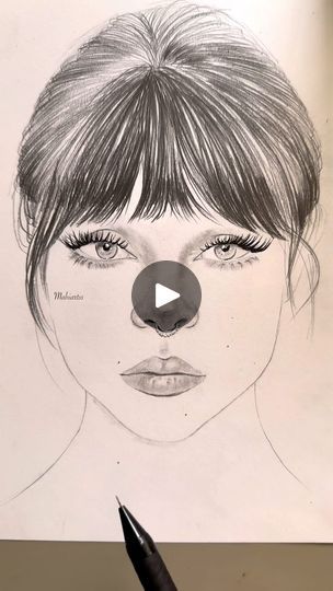 Portrait Drawing Tutorial, Face Sketching, Drawing Application, Draw Faces, Drawing Portrait, Face Sketch, Sketch Drawing, Drawing Tutorials, Drawing Techniques