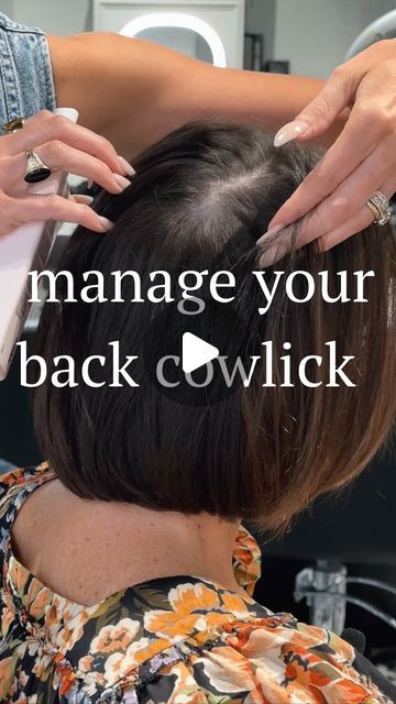 How To Fix Back Hair Part, How To Hide Back Part In Hair, How To Fix Back Part In Hair, Hair Cowlick Back Of Head, How To Hide Cowlick In Back Of Head, How To Fix Cowlick In Back Of Head, Cowlicks Back Of Head, How To Style Hair With Cowlicks, How To Tame A Cowlick