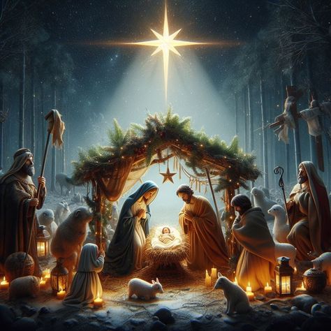 Jesus Birth Images, Jesus Born Christmas Wallpaper, Christ Birth, Christmas Nativity Scene Diy, Nativity Scene Pictures, Merry Christmas Jesus, Bethlehem Christmas, Birth Of Christ, Jesus Birth