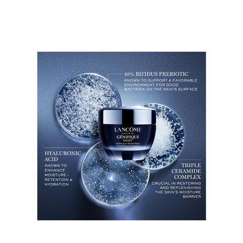 Lancôme Advanced Génifique Night Cream with Triple Ceramide Complex Wrinkle Cream, Anti Aging Cream, Skin Barrier, Best Face Products, Night Cream, Skin Care Essentials, 72 Hours, Night Creams, Eye Cream