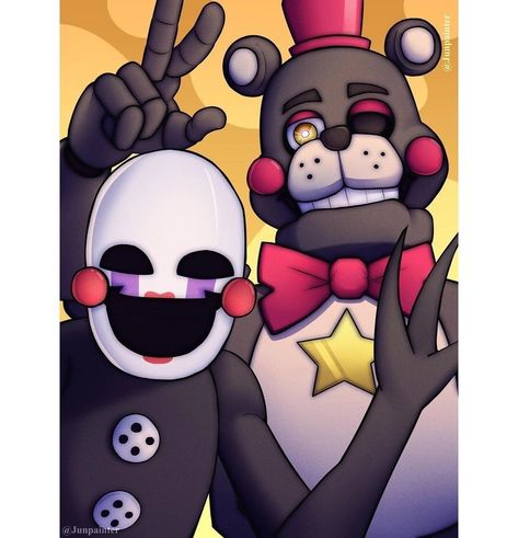 Puppet And Lefty Fnaf, Lefty X Puppet, Lefty Fnaf, Fnaf Gacha, Fnaf Cosplay, Iphone Themes, Childhood Games, Loud Noises, Fnaf Art