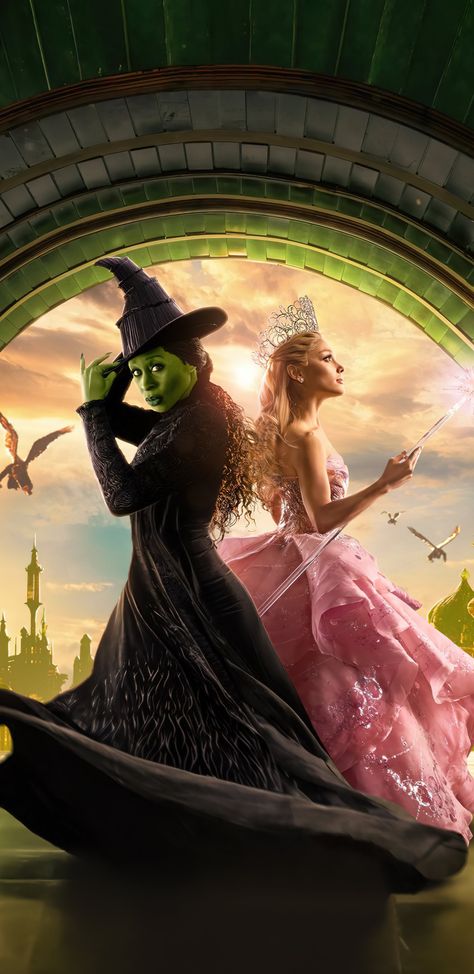 Disney Stitch Tattoo, Wicked Movie, Elphaba And Glinda, Broadway Costumes, Cute Backgrounds For Iphone, Glinda The Good, Wicked Musical, Glinda The Good Witch, Cynthia Erivo