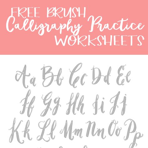 Free Brush Calligraphy Practice Worksheets: Hey Friends! Since I literally have the worst penmanship know to mankind.. I was super excited to have stumbled upon these Free Brush Calligraphy Practice Worksheets over at CM! The original post is about “How to Make a Living off Your Hand Lettering Skills” which is pretty interesting in-itself.. but if you...Read More » Calligraphy Worksheets Free, Letter S Calligraphy, Calligraphy Worksheets, Calligraphy Templates, Handwriting Template, Penmanship Practice, Cute Calligraphy, Learn Handwriting, Cute Handwriting