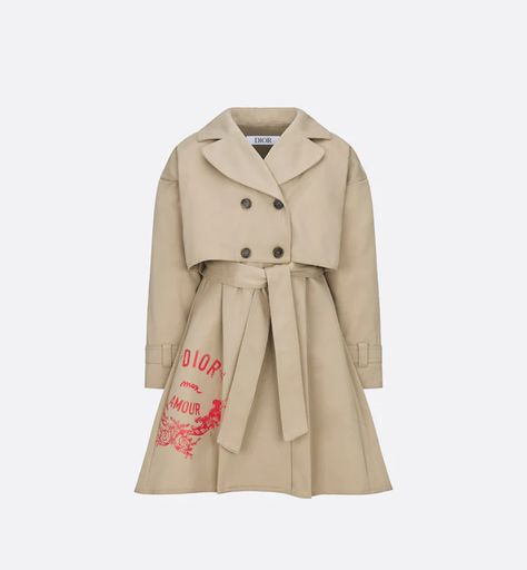 Kids Trench Coat, Dior Clothes, Dior Kids, Trench Coat Beige, Dior Girl, Kids Silhouette, Girls Designer Clothes, Baby Dior, Nursing Fashion