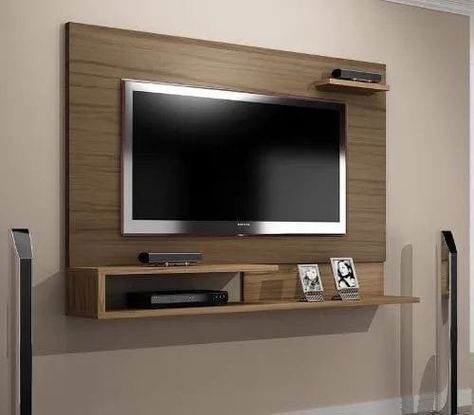 TV unit & LCD panel wall decor ideas Simple Buffet, Racks Tv, Lcd Panel Design, Tv Unit Furniture Design, Tv Unit Decor, Modern Tv Wall Units, Tv Unit Furniture, Tv Cabinet Design, Tv Unit Interior Design