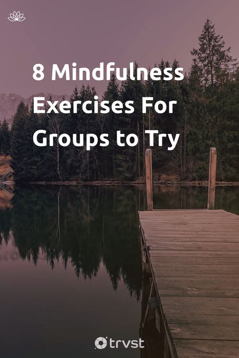 Group Coaching Activities, Mindfulness Monday Activities, Mindfulness Activities For Adults Groups, Mindfulness Exercises For Groups, Being In The Present, Tranquility Base, Group Meditation, Holistic Fitness, Meditation Exercises