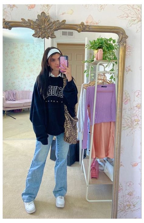 Mom Jeans Outfit Winter, Trendy Outfits 2020, Girls Winter Fashion, Jeans Outfit Winter, Mom Jeans Outfit, Headband Outfit, Streetwear 90s, Trendy Outfits Winter, Shein Outfits