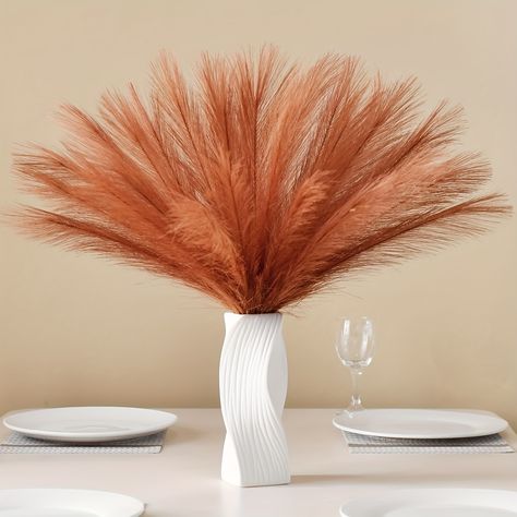 Faster shipping. Better service Papas Grass Decor, Pampas Decor, Faux Pampas, Fall Orange, Pampas Grass Decor, Grass Decor, Pampas Gras, Vase Fillers, Boho Home