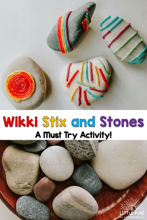 Rock Art Preschool, Montessori Rock Activities, Scribble Stones Activities, Rock Stem Activities, Rock Crafts For Preschoolers, Independent Fine Motor Activities, Handicrafts For Preschoolers, Preschool Rock Activities, Rock Activities For Preschool