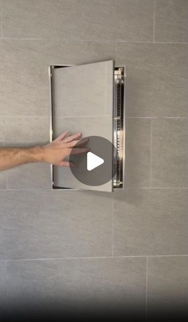 Fittes on Instagram: "Final touches on our No-See Shower Niche! 🚿 Sleek, seamless, and ready to impress. P.S. Tiling the hinged door was done off-camera. 😉

🔺Tap link in bio to shop!

#Fittes #Shower #BathroomRenovation #Innovation #CoolHome #HomeImprovement #InteriorDesign" Bathroom Niches Designs, Tiled Shower Niche, Bathroom Shower Niche Ideas, Bathroom Niche Design, Tile Shower Niche, Bathroom Niche, Shower Niche, Shower Taps, House Projects