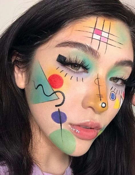 Makeup Inspired by Art | Art History Stories | DailyArt Magazine Makeup Inspo Aesthetic, Andy Warhol Inspired, Monster Makeup, Makeup Inspired, Face Art Makeup, Avant Garde Makeup, Graphic Makeup, Cool Makeup Looks, Bold Makeup