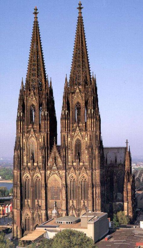 The Most Beautiful Buildings in the World, Ranked (Page 17) Germany Cathedral, Koln Germany, Architecture Cool, Europa Park, Gothic Cathedrals, Cathedral Architecture, Gothic Church, Sacred Architecture, Koln