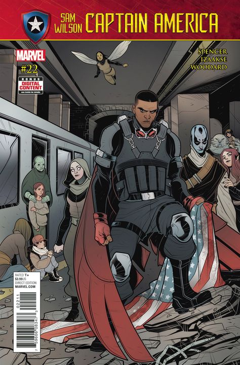 Sam Wilson Captain America, Captain America Sam Wilson, Falcon Marvel, Skottie Young, Captain America Comic, Sam Wilson, Black Comics, Arte Dc Comics, Marvel Entertainment