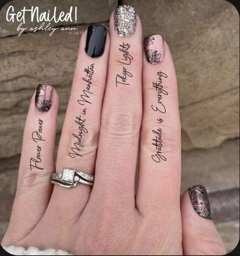 Colorstreet Fall Mixed Mani 2022, Winter Color Street Nails Ideas, Color Street Mixed Mani Ideas 2022, Winter Colorstreet Combos, Fall Colorstreet Combos 2022, Jazzy Nails, Color Street Mixed Mani, Colorstreet Combos, Clear Nail Designs