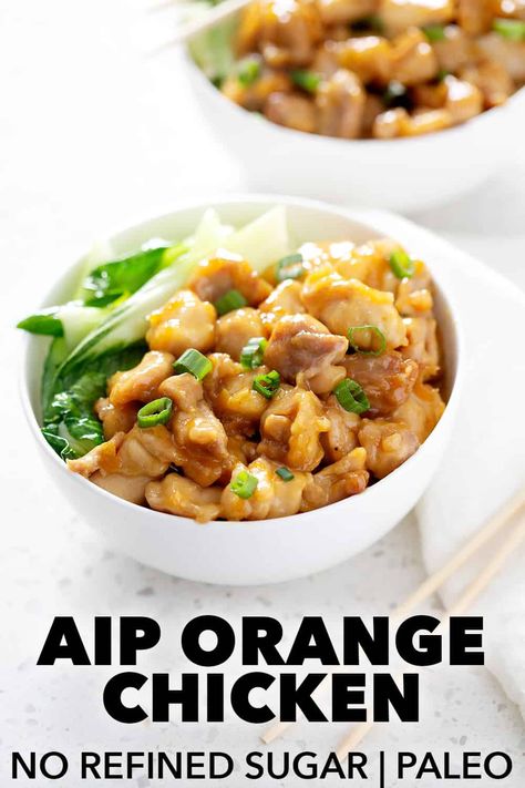 Aip Chinese Recipes, Aip Ground Chicken, Aip Instant Pot Chicken, Aip Orange Chicken, Aip Eating Out, Paleo Food List, American Chinese Food, Autoimmune Recipes, Paleo Chicken Recipes