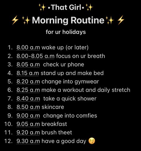 Morningroutine on notice Holiday Morning Routine, Good Apps For Iphone, Girl Morning Routine, Daily Stretches, Holiday Morning, A Morning Routine, Holiday Packing, Morning Routines, Morning Skin Care Routine