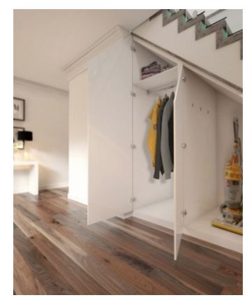 Clever Storage Ideas for Your Stairs - Stair Solution Wooden Under Stairs Storage, Ikea Understairs Storage, Stair Cupboard, Shoe Storage Under Stairs, Stairway Lighting Ideas, Stairs Closet, Mudroom Entry, Closet Under Stairs, تحت الدرج