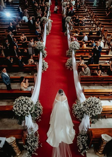 Wedding In Church Decorations, Church Styling Wedding, Church Isle Wedding Decor Rustic, Isle Decorations Wedding Church, Altar Wedding Decorations Church, Church Wedding Flowers Altar Catholic, Aisle Decorations Wedding Church, Church Aisle Wedding Decor, Wedding Isles Decoration Church