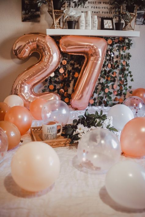 27 years and going… (How To DIY a birthday photoshoot) 27 Year Old Birthday Photoshoot, 27th Birthday Balloons, 27 Birthday Decor, 27 Birthday Balloons, 27 Th Birthday Cake, 27 Years Old Birthday Cake, Birthday 27 Years Ideas, Happy Birthday 27 Years, Hello 27 Birthday