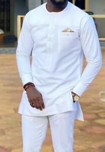 Latest Kaftan Designs, Men African Wear, African Men Clothing, African Wear For Men, African Traditional Wear, African Suit, Latest African Men Fashion, Kaftan Designs, Mens Dress Shirts