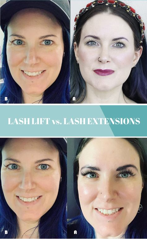 Lash Lift vs. Eyelash Extensions Lash Lift Vs Lash Extension, Natural Lash Growth, Eyelash Extensions Care, Exercise For Women, Neutral Eye Makeup, Bright Eye Makeup, Bold Eye Makeup, Lash Lifting, Fall Beauty