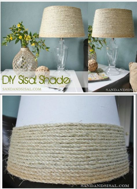 21 Beautifully Stylish Rope Projects That Will Beautify Your Life - DIY & Crafts Rustic Diy Projects, Balinese Decor, Rope Projects, Living Room Decor Rustic, Beach Theme Decor, Trendy Living Rooms, Diy Lamp Shade, Eye Opening, Diy Projects On A Budget